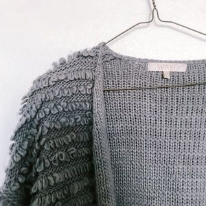 Blue Textured Sweater